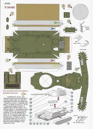 Papierový model - T3485